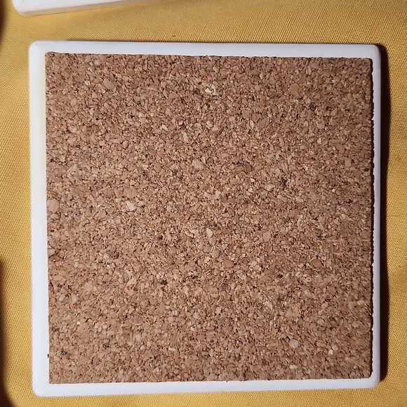 Sandstone Coasters, Highest Quality, Set of 5, cork back. - Picture 4 of 4